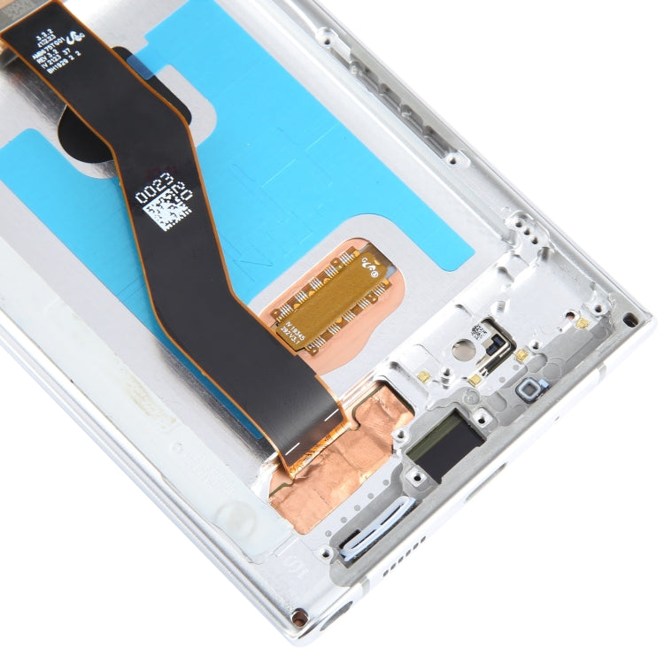 For Samsung Galaxy Note10+ SM-N975 6.67 inch OLED LCD Screen Digitizer Full Assembly with Frame(Silver)