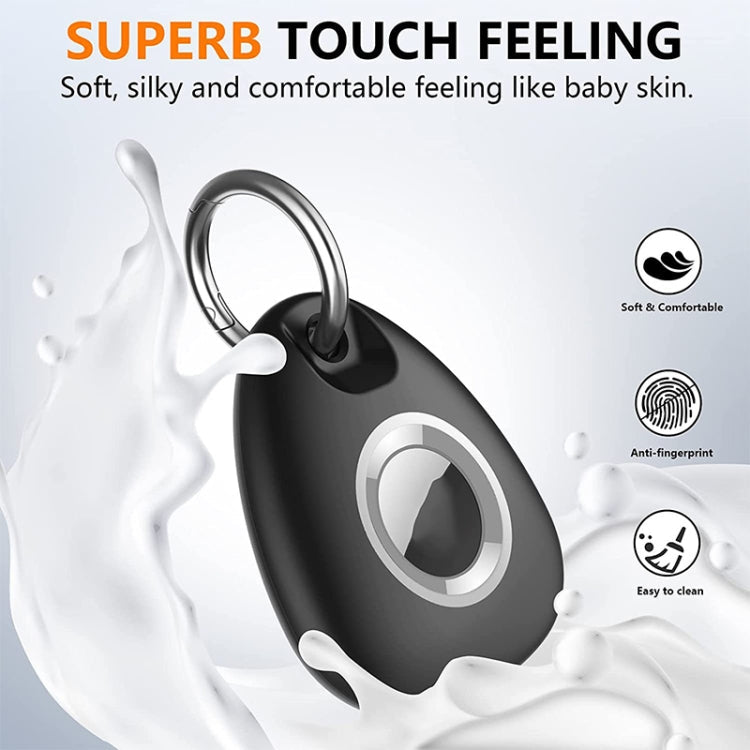 2pcs Waterproof Anti-drop Anti-lost Tracker Positioning TPU Protective Case for AirTag 2nd Gen / AirTag 1st Gen