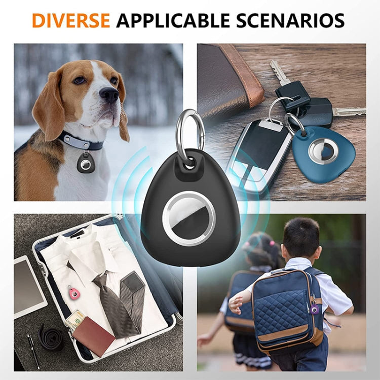 2pcs Waterproof Anti-drop Anti-lost Tracker Positioning TPU Protective Case for AirTag 2nd Gen / AirTag 1st Gen