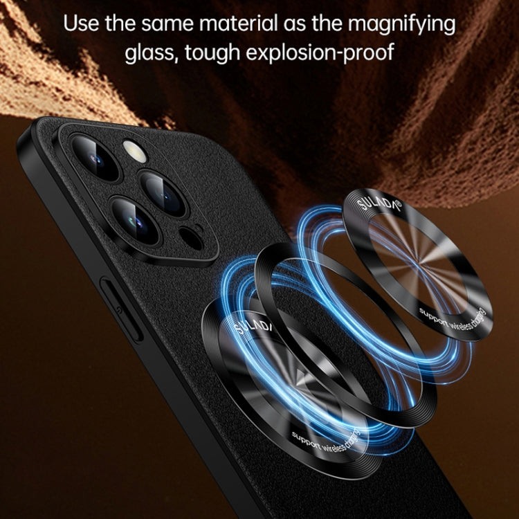 SULADA Microfiber Leather MagSafe Magnetic Phone Case, For iPhone 15 Pro Max, For iPhone 15 Pro, For iPhone 15 Plus