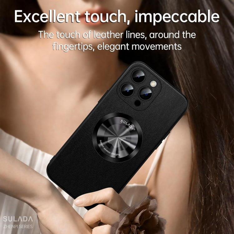 SULADA Microfiber Leather MagSafe Magnetic Phone Case, For iPhone 12 Pro Max, For iPhone 12 Pro