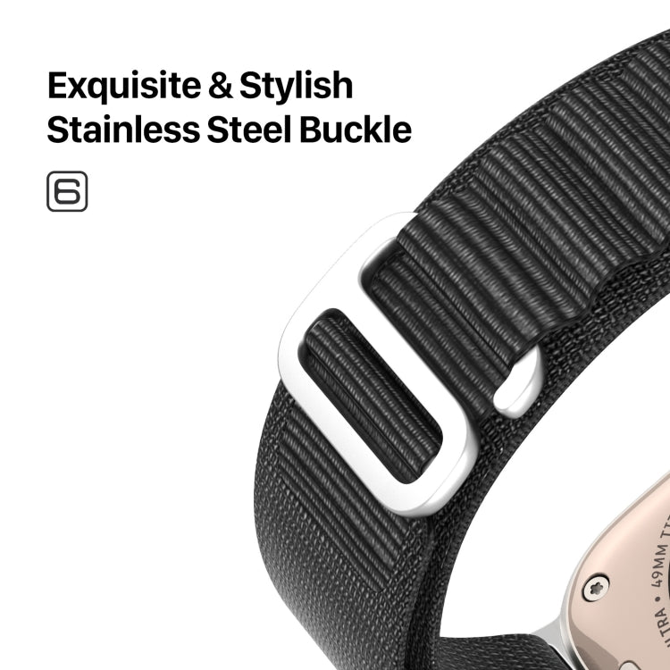 DUX DUCIS GS Series Nylon Loop Watch Band, For Apple Watch SE 2022 44mm, For Apple Watch Series 9 41mm, For Apple Watch Series 8 41mm, For Apple Watch SE 40mm, For Apple Watch Series 8 45mm, For Apple Watch SE 44mm