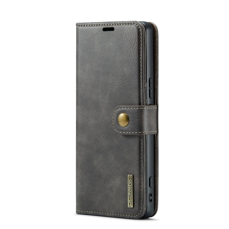 For Sony Xperia 1 V DG.MING Crazy Horse Texture Detachable Magnetic Leather Phone Case(Grey)