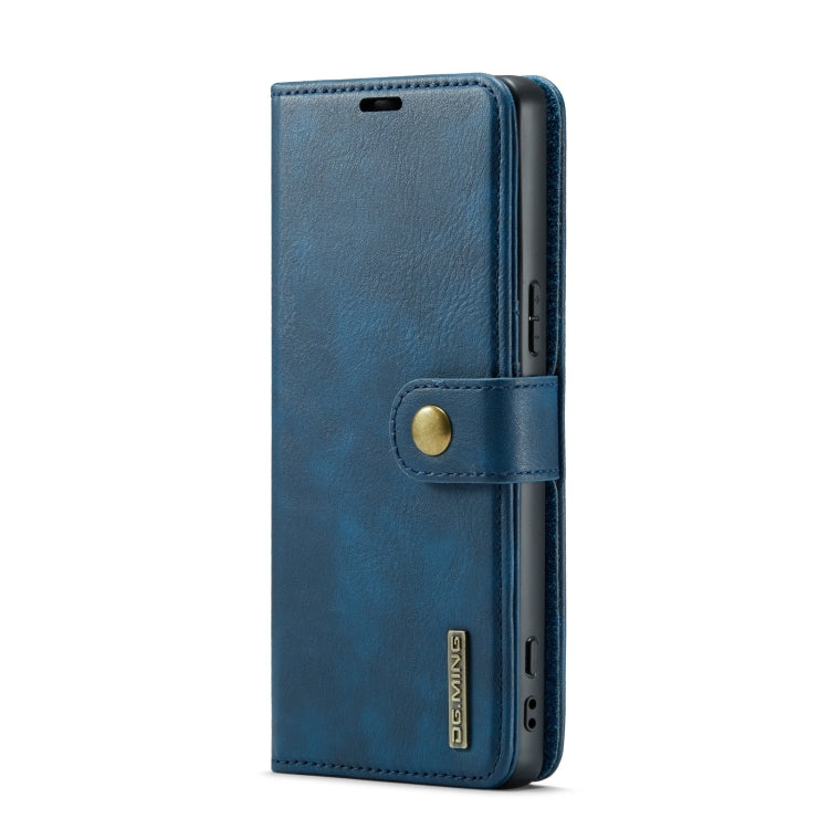 For Sony Xperia 1 V DG.MING Crazy Horse Texture Detachable Magnetic Leather Phone Case(Blue)