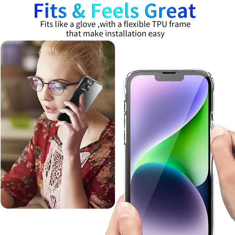 For iPhone 15 Shockproof Transparent Acrylic Phone Case(Transparent)
