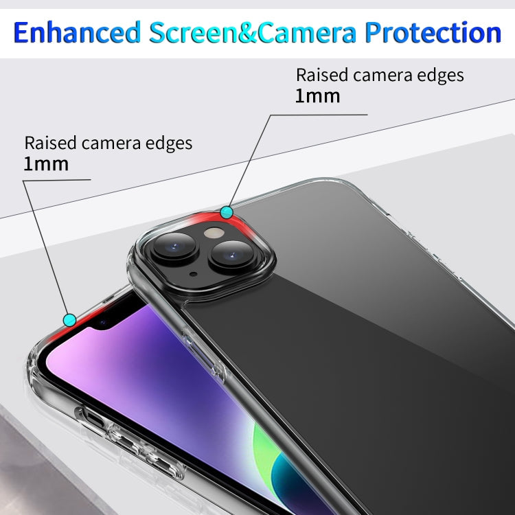 For iPhone 15 Shockproof Transparent Acrylic Phone Case(Transparent)