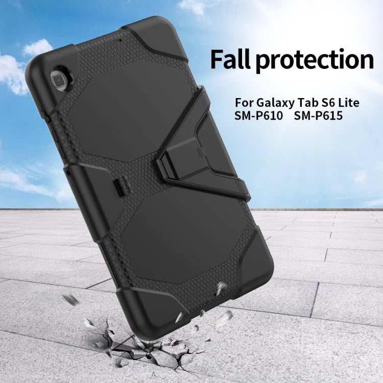 For Samsung Galaxy Tab S6 Lite P610 Shockproof Colorful Silicon + PC Protective Case with Holder & Pen Slot, For Samsung Galaxy Tab S6 Lite P610