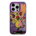 For iPhone 12 Pro Animal Pattern Oil Painting Series PC  TPU Phone Case(Happy Pig)