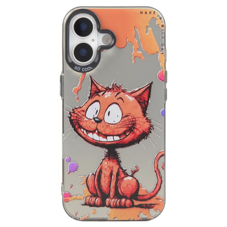 Animal Pattern Oil Painting Series PC + TPU Phone Case, For iPhone 16 Plus