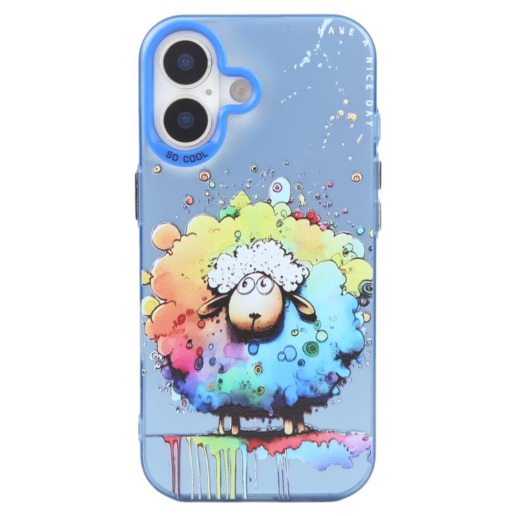 Animal Pattern Oil Painting Series PC + TPU Phone Case, For iPhone 16 Plus