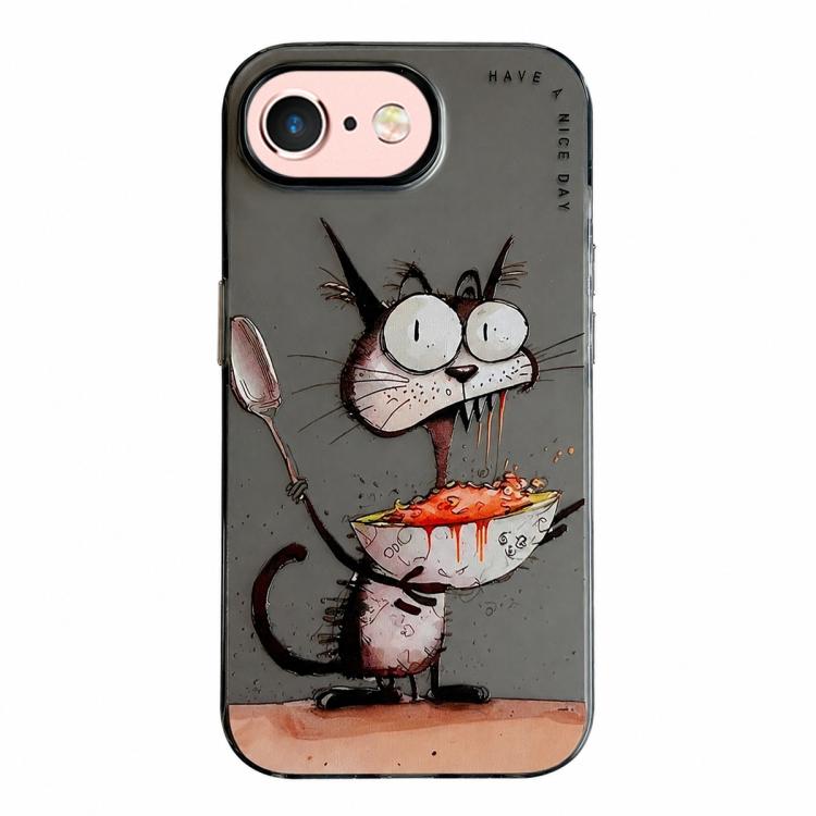 Animal Pattern Oil Painting Series PC + TPU Phone Case, For iPhone 6s / 6