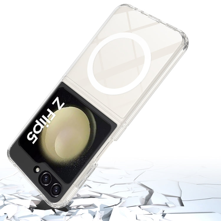For Samsung Galaxy Z Flip5 MagSafe Transparent Acrylic Phone Case