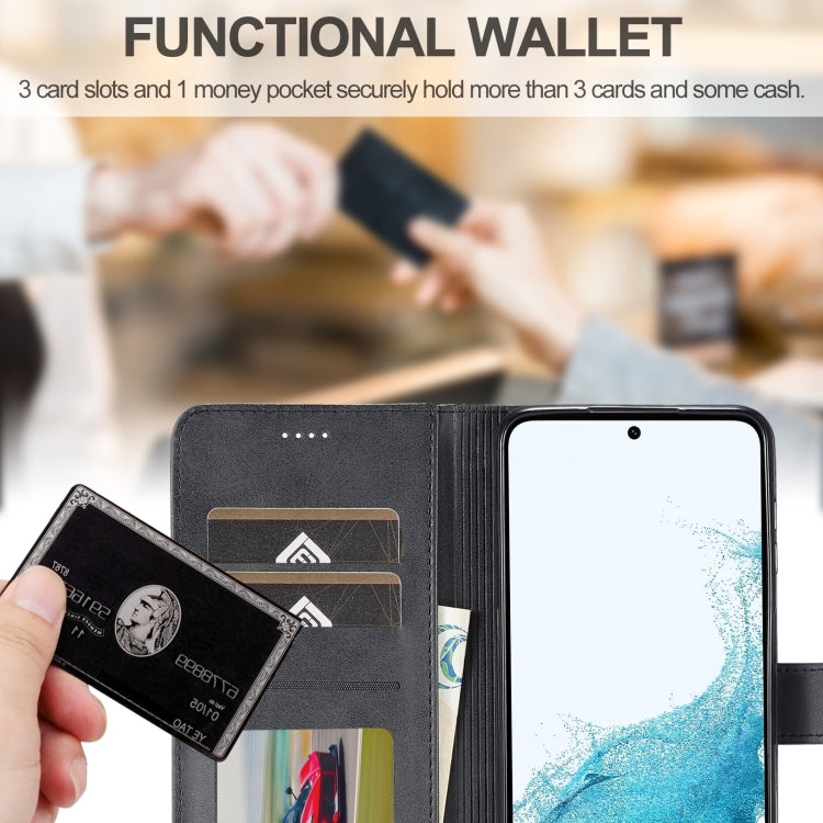 LC.IMEEKE Calf Texture Leather Phone Case, For Samsung Galaxy S23 FE 5G, For Samsung Galaxy A55 5G, For Samsung Galaxy A05, For Samsung Galaxy A05S