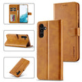 For Samsung Galaxy S23 FE 5G LC.IMEEKE Calf Texture Leather Phone Case(Brown)