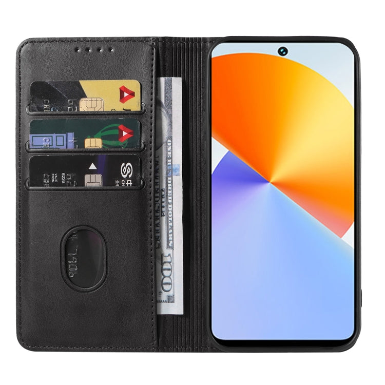 For Infinix Note 30 5G Magnetic Closure Leather Phone Case(Black)