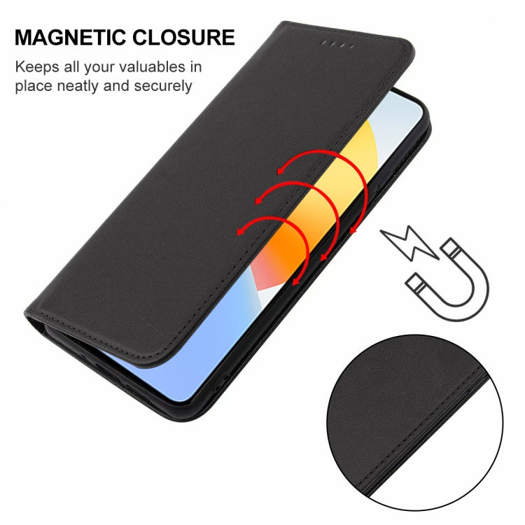 For Infinix Note 30 5G Magnetic Closure Leather Phone Case(Black)