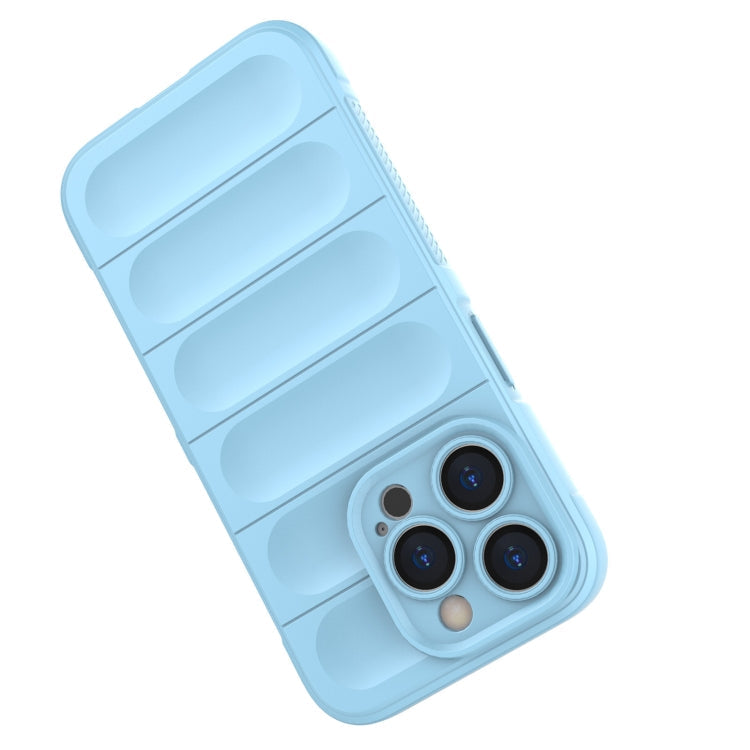 For iPhone 15 Pro Magic Shield TPU + Flannel Phone Case(White)