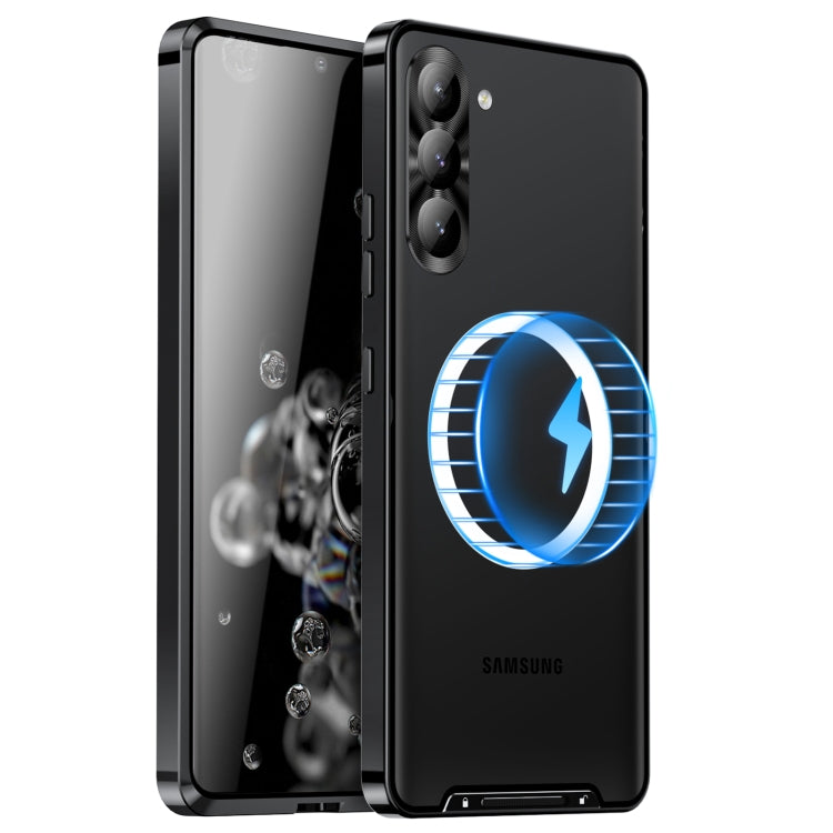 MagSafe Magnetic Frosted Metal Phone Case, For Samsung Galaxy S24 Ultra 5G, For Samsung Galaxy S24+ 5G, For Samsung Galaxy S24 5G, For Samsung Galaxy S23 FE 5G