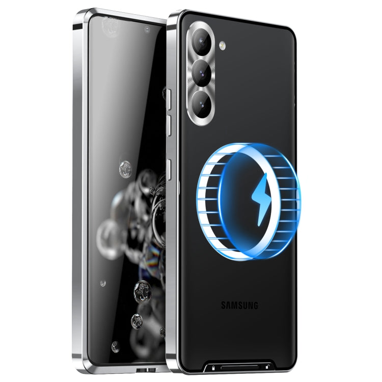 MagSafe Magnetic Frosted Metal Phone Case, For Samsung Galaxy S24 Ultra 5G, For Samsung Galaxy S24+ 5G, For Samsung Galaxy S24 5G, For Samsung Galaxy S23 FE 5G