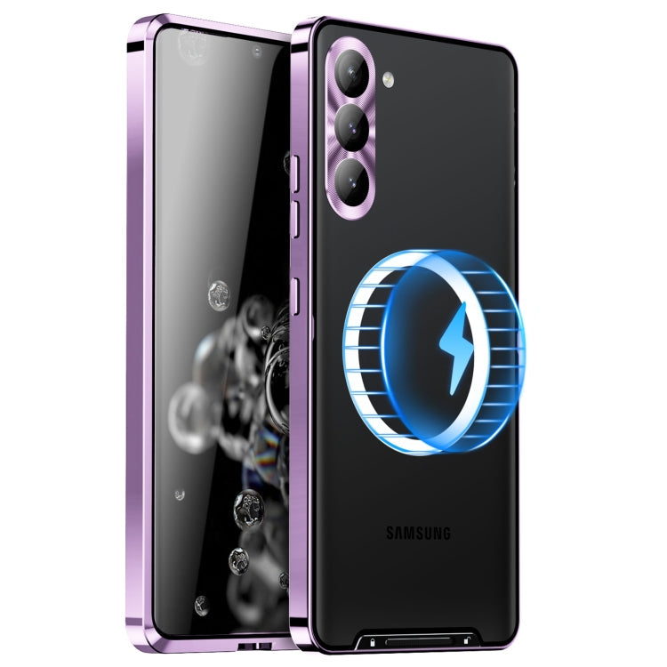 MagSafe Magnetic Frosted Metal Phone Case, For Samsung Galaxy S24 Ultra 5G, For Samsung Galaxy S24+ 5G, For Samsung Galaxy S24 5G, For Samsung Galaxy S23 FE 5G
