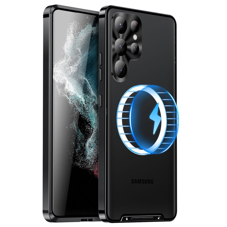 MagSafe Magnetic Frosted Metal Phone Case, For Samsung Galaxy S26 Ultra 5G, For Samsung Galaxy S25 5G, For Samsung Galaxy S25+ 5G, For Samsung Galaxy S25 Ultra 5G, For Samsung Galaxy S24 FE 5G