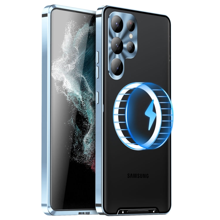MagSafe Magnetic Frosted Metal Phone Case, For Samsung Galaxy S26 Ultra 5G, For Samsung Galaxy S25 5G, For Samsung Galaxy S25+ 5G, For Samsung Galaxy S25 Ultra 5G, For Samsung Galaxy S24 FE 5G