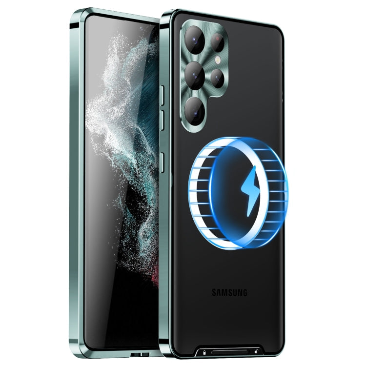 MagSafe Magnetic Frosted Metal Phone Case, For Samsung Galaxy S26 Ultra 5G, For Samsung Galaxy S25 5G, For Samsung Galaxy S25+ 5G, For Samsung Galaxy S25 Ultra 5G, For Samsung Galaxy S24 FE 5G