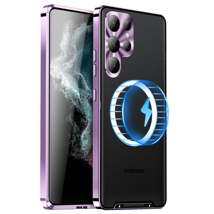 MagSafe Magnetic Frosted Metal Phone Case, For Samsung Galaxy S26 Ultra 5G, For Samsung Galaxy S25 5G, For Samsung Galaxy S25+ 5G, For Samsung Galaxy S25 Ultra 5G, For Samsung Galaxy S24 FE 5G