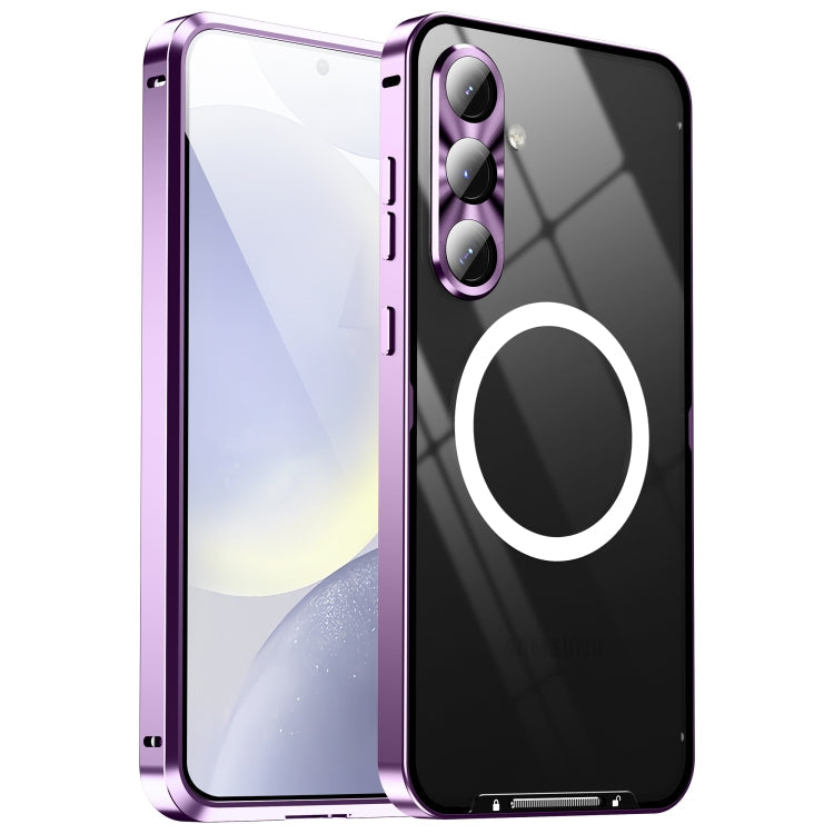 MagSafe Magnetic Frosted Metal Phone Case, For Samsung Galaxy S26 Ultra 5G, For Samsung Galaxy S25 5G, For Samsung Galaxy S25+ 5G, For Samsung Galaxy S25 Ultra 5G, For Samsung Galaxy S24 FE 5G