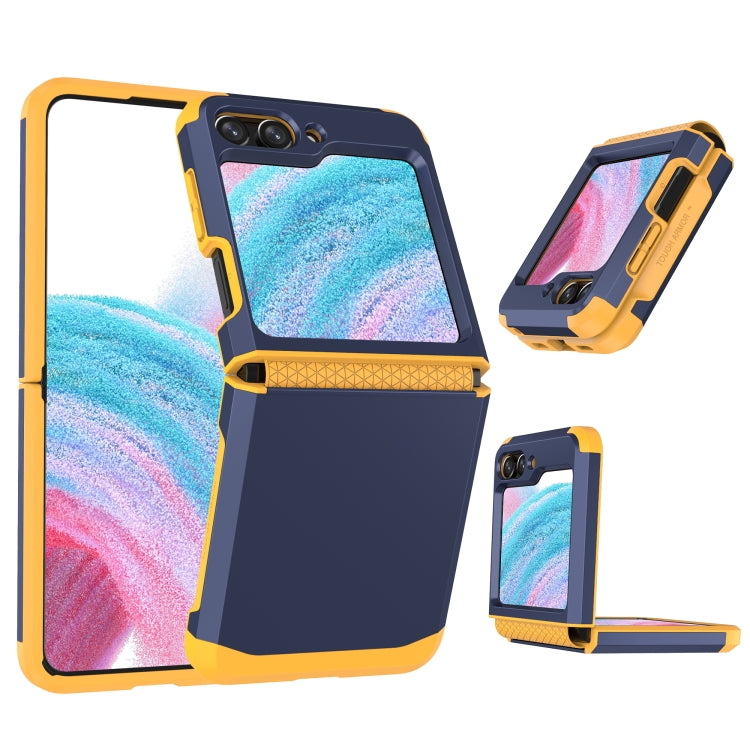 For Samsung Galaxy Z Flip5 SGP Armor 2 in 1 Color Contrast TPU Hybrid PC Phone Case(Blue)