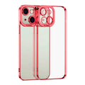 For iPhone 15 Electroplating TPU Phone Case(Red)