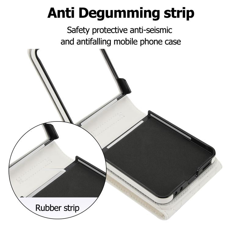 V-shaped RFID Card Slot Phone Case with Ring Holder, For Samsung Galaxy Z Flip7 5G, For Samsung Galaxy Z Flip6 / Flip7 FE, For Samsung Galaxy Z Flip5