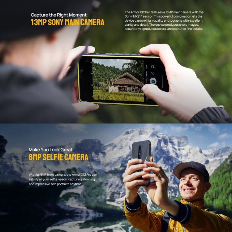 Ulefone Armor X12 Pro, 4GB+64GB, IP68/IP69K Rugged Phone, 5.45 inch Android 13 MediaTek Helio G36 Octa Core, Network: 4G, NFC(Less Green)