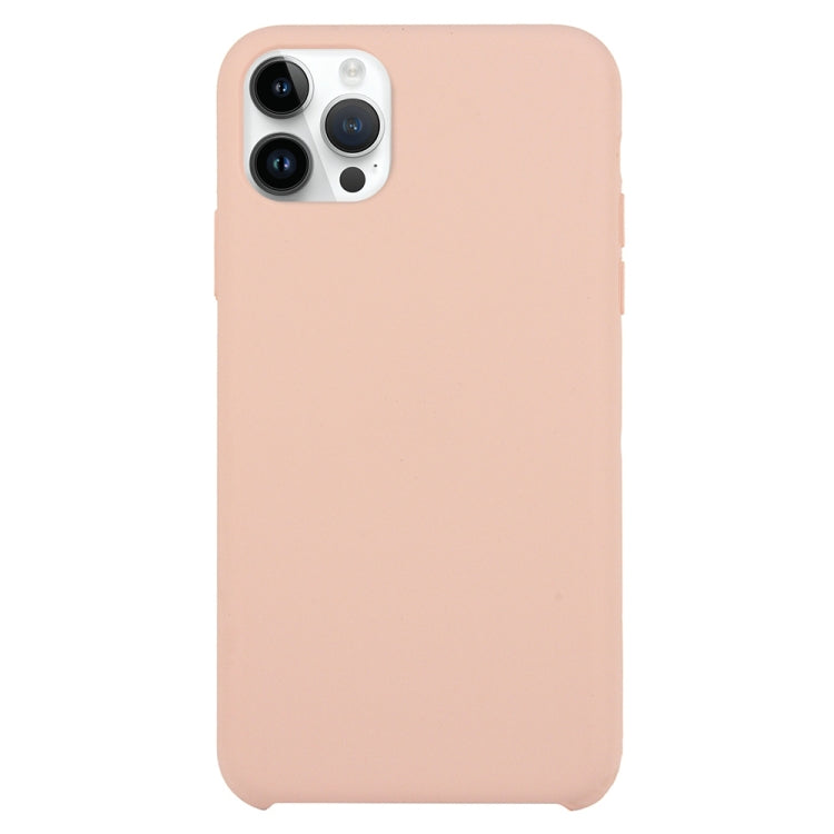 Solid Silicone Phone Case For iPhone 15 Pro Max(Pink)