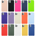 Solid Silicone Phone Case For iPhone 15 Pro Max(Black)