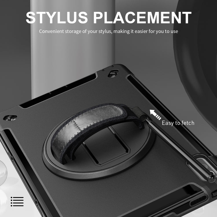 For Lenovo Tab P11 2nd Gen Multifunctional Three Proof Holder Tablet Case(Black)