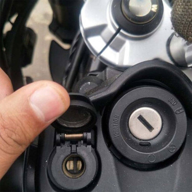 German EU Plug Special Motorcycle Elbow Charger Dual USB Voltmeter 4.2A Charger, Black, Blue, Gold