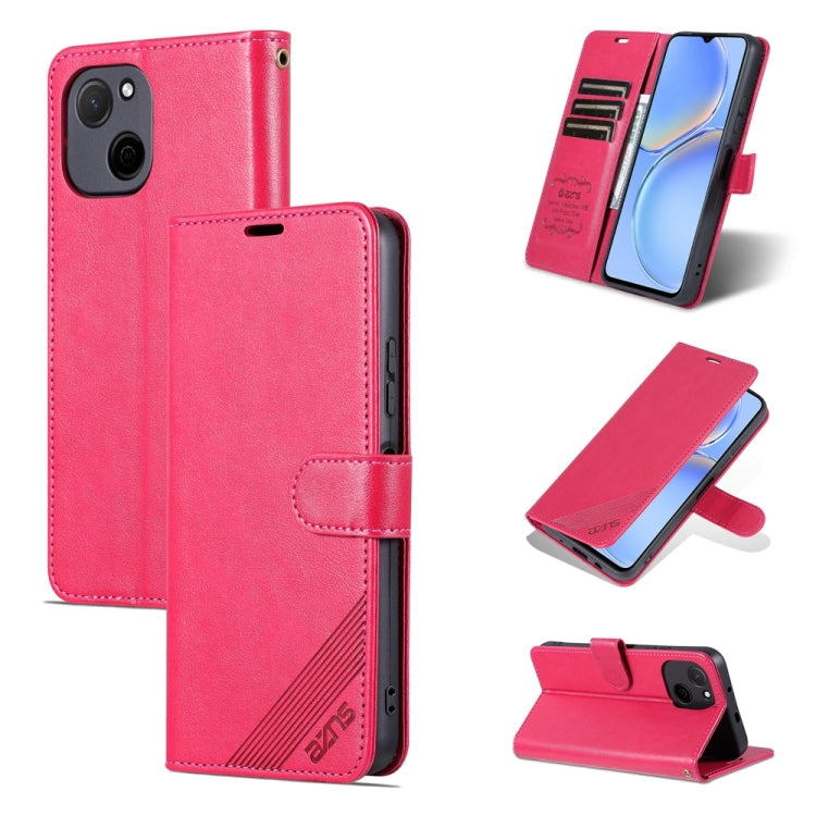 For Huawei Maimang A20 AZNS Sheepskin Texture Flip Leather Phone Case(Red)