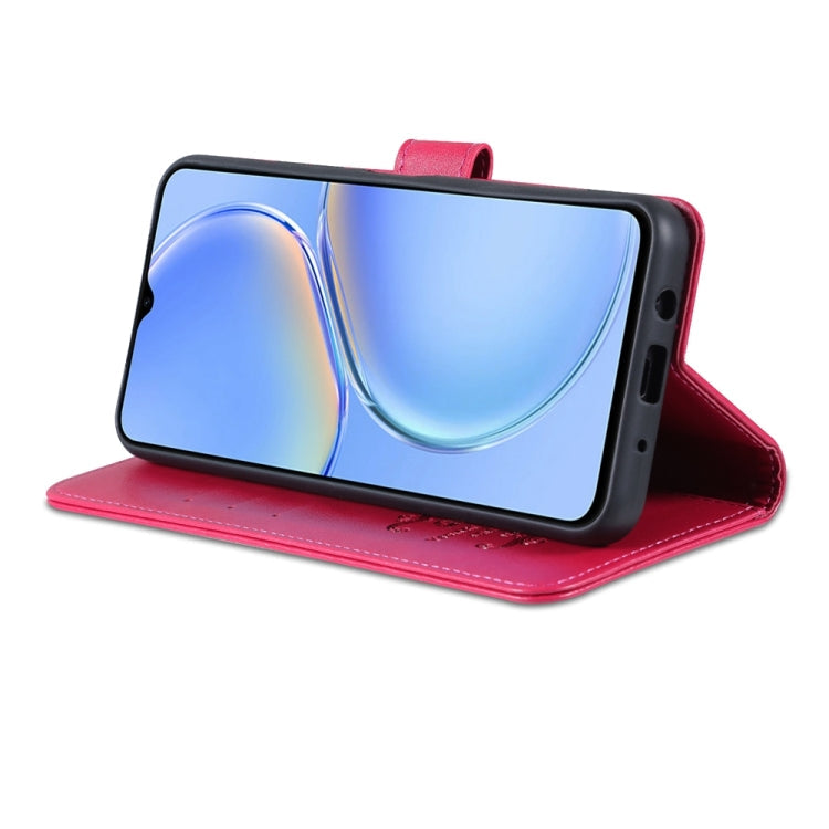 For Huawei Maimang A20 AZNS Sheepskin Texture Flip Leather Phone Case(Red)