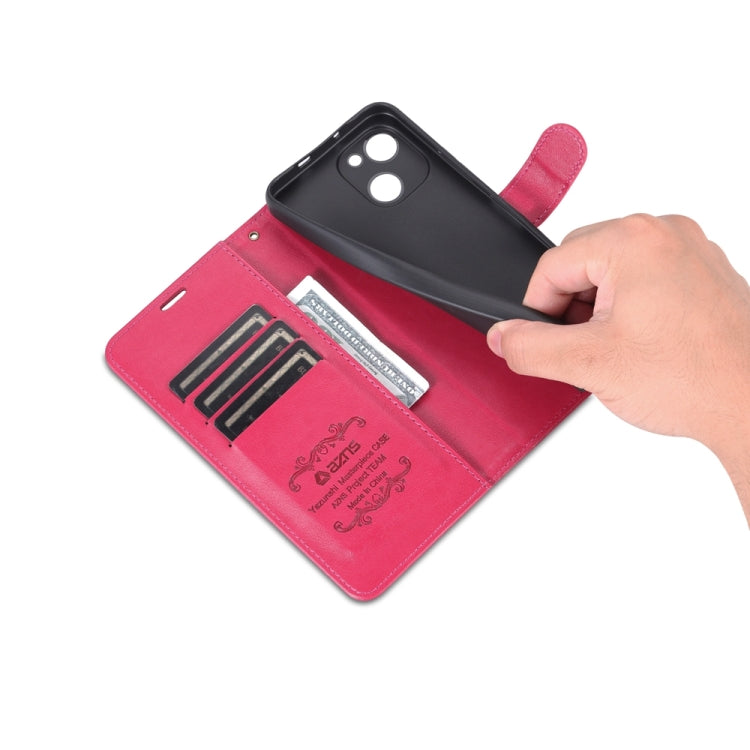 For Huawei Maimang A20 AZNS Sheepskin Texture Flip Leather Phone Case(Red)