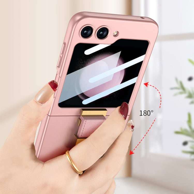 For Samsung Galaxy Z Flip5 GKK Ultra-thin Z Ring Holder PC Phone Case(Purple)