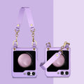 For Samsung Galaxy Z Flip5 GKK Ultra-thin Handbag Phone Case(Purple)