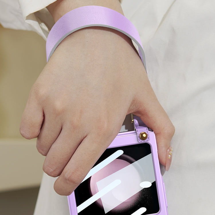 For Samsung Galaxy Z Flip5 GKK Ultra-thin Handbag Phone Case(Purple)