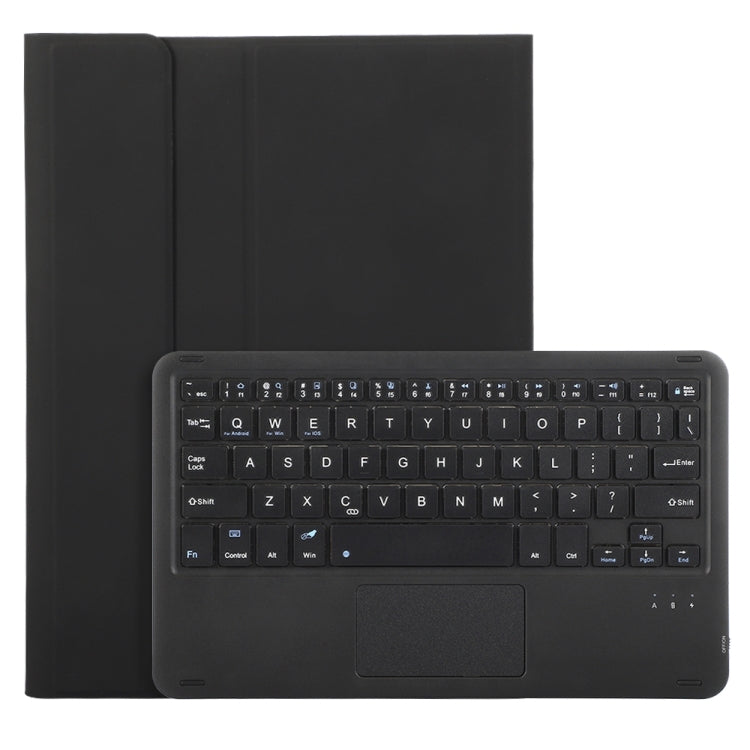 For Samsung Galaxy Tab S9 A710B-A Candy Color TPU Touch Bluetooth Keyboard Leather Tablet Case with Pen Holder(Black)