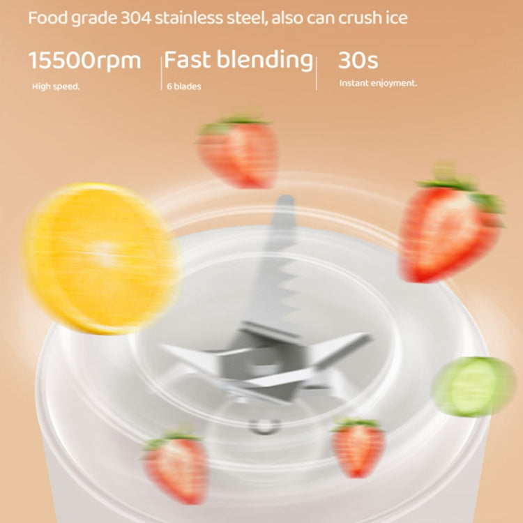 500ML Wireless Portable Electric Juicer(White)