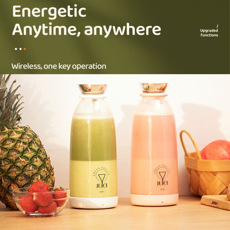500ML Wireless Portable Electric Juicer(White)