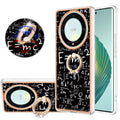 For Honor X9a / Magic5 Lite Electroplating Dual-side IMD Phone Case with Ring Holder(Equation)