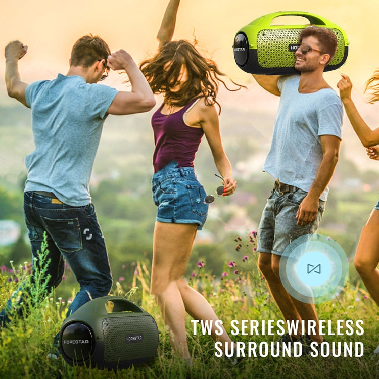 HOPESTAR A50 80W IPX6 Waterproof Portable Bluetooth Speaker Outdoor Subwoofer