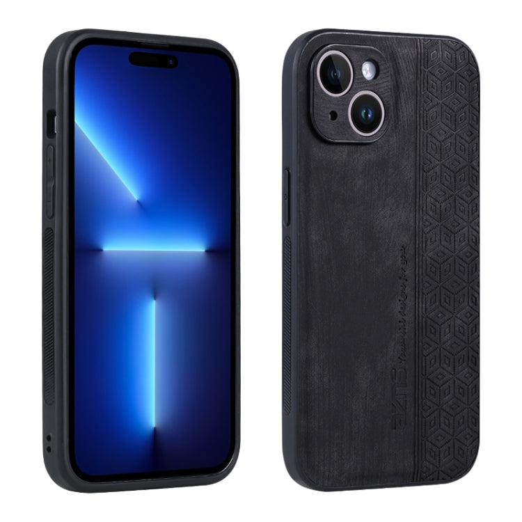 AZNS 3D Embossed Skin Feel Phone Case, For iPhone 15