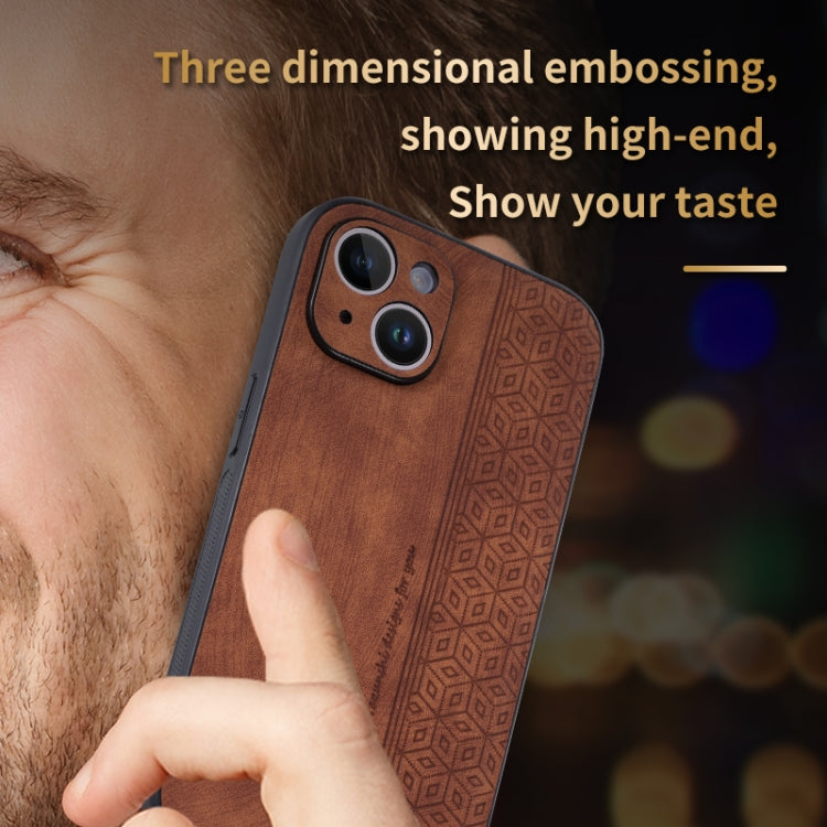 AZNS 3D Embossed Skin Feel Phone Case, For iPhone 15